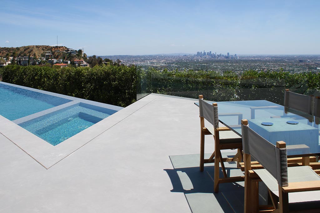 Fashion designer's residence renovation - SEMCO Seamless Stone pool deck