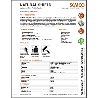 Product Data Sheet - Natural Shield