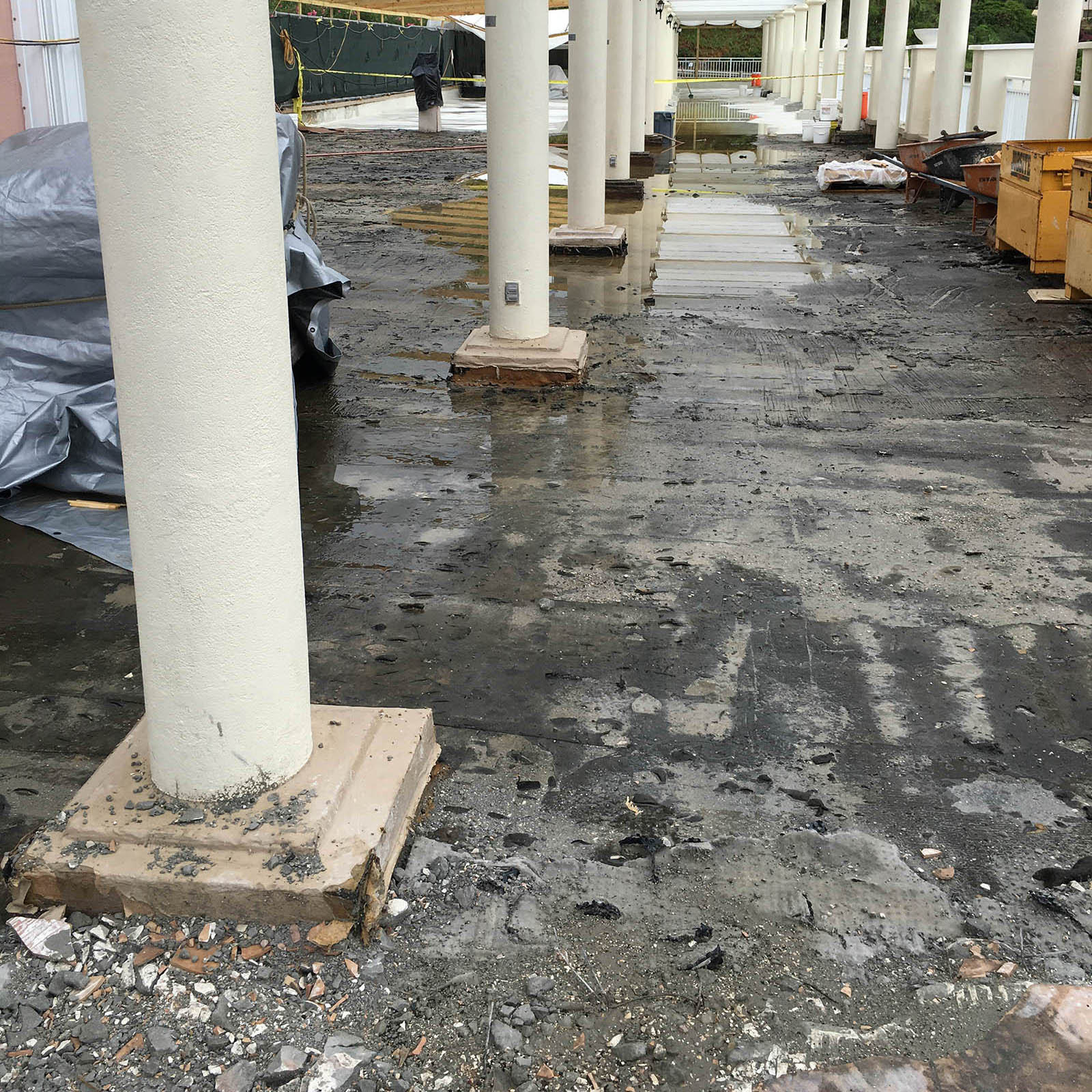 Marriots Frenchmans Cove - tiles removed