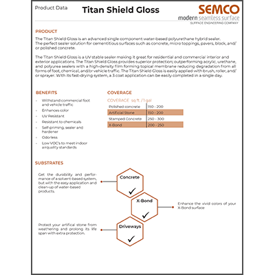 Tech Sheet - The Titan Shield Gloss