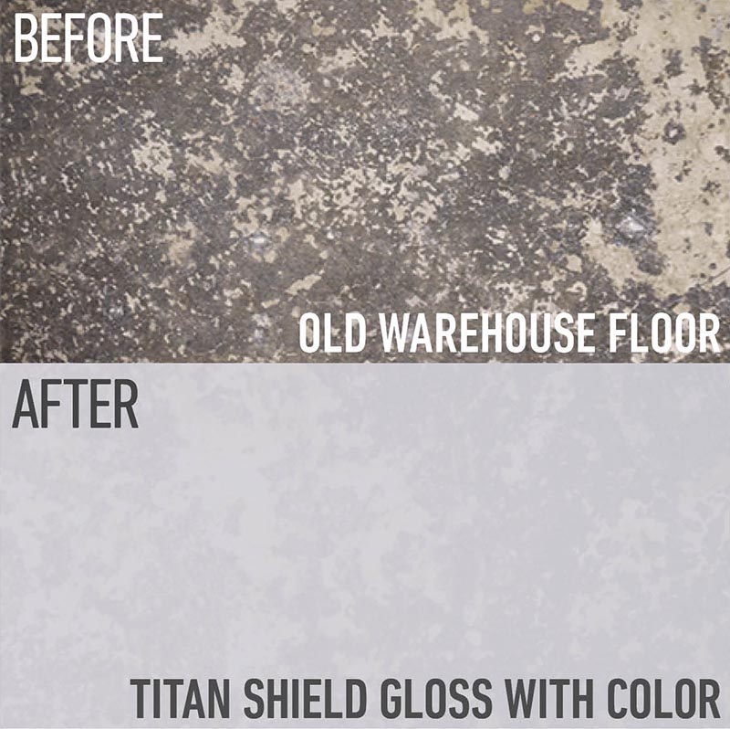 The Titan Shield Gloss - before and after