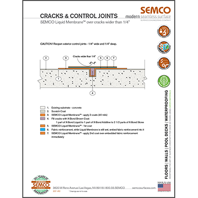 Crack and Control Joint Detail